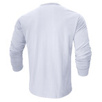 Crewneck Long-Sleeve Shirt // White (M)