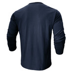 Crewneck Long-Sleeve Shirt // Dark blue (L)