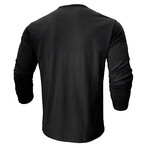 Crewneck Long-Sleeve Shirt // Black (XL)