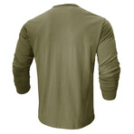 Crewneck Long-Sleeve Shirt // Green (S)
