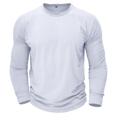 Crewneck Long-Sleeve Shirt // White (XS)