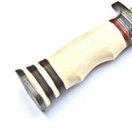 The Nightvein // Clip Point // White Camel Bone