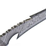 The Nightvein // Clip Point // White Camel Bone