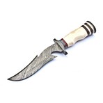 The Nightvein // Clip Point // White Camel Bone