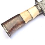 The Black Veil // Drop Point // Brown Colored Camel Bone