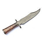 The Frostvein // Clip Point // Rosewood and Leather Spacers