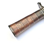 The Frostvein // Clip Point // Rosewood and Leather Spacers