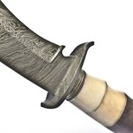 The Black Veil // Drop Point // Brown Colored Camel Bone