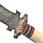 The Emberline // Drop Point // White Camel Bone