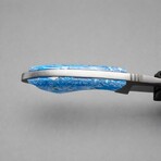 The Earth Warden // Drop Point // Blue Acrylic Epoxy Resin