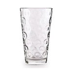 Double Circle Set of 4 Juice Glasses 7 oz.