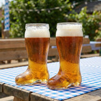 Beer Boots // 1 Liter 33.8oz // Set of 2