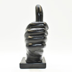 Adam & Friends Thumbs Up Sculpture // Black