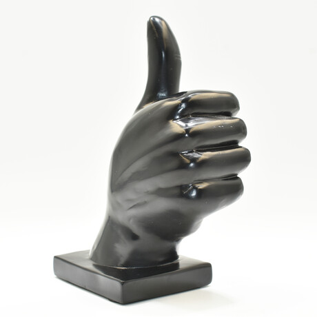 Adam & Friends Thumbs Up Sculpture // Black