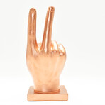 Adam & Friends Peace Sign Sculpture // Bronze