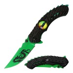Spring Assisted Knife // SE-5257 // Eye-Dragon (Yellow)
