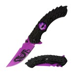 Spring Assisted Knife // SE-5257 // Eye-Dragon (Yellow)