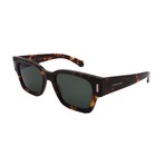 Men's // Ferragamo SF2010S 242 Square Sunglasses // Dark Havana + Green