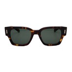 Men's // Ferragamo SF2010S 242 Square Sunglasses // Dark Havana + Green