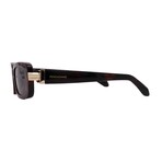 Men's // Ferragamo SF1105S 240 Square Sunglasses // Dark Havana + Grey