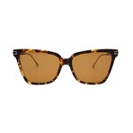 Men's // Ferragamo SF2036S 242 Square Sunglasses // Havana + Brown