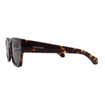 Men's // Ferragamo SF2010S 242 Square Sunglasses // Dark Havana + Green