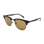 Men's // Ferragamo SF307S 302 Square Sunglasses // Green Havana + Green