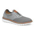 Braydon Nubuck & Knit Saddle // Gray (8)