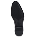 Leather Flynch Braided Strap Loafer // Black (8)