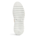 Braydon Knit & Leather Saddle Sneakers // Tan (8)