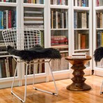 Natural New Zealand Sheepskin Chair Pad // 2-Pack // 17"x17" (Black)