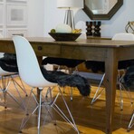 Natural New Zealand Sheepskin Chair Pad // 2-Pack // 17"x17" (Black)