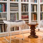 Natural New Zealand Sheepskin Chair Pad // 2-Pack // 17"x17" (Black)