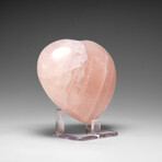 Genuine Polished Rose Quartz Heart from Brazil // 368.3 g