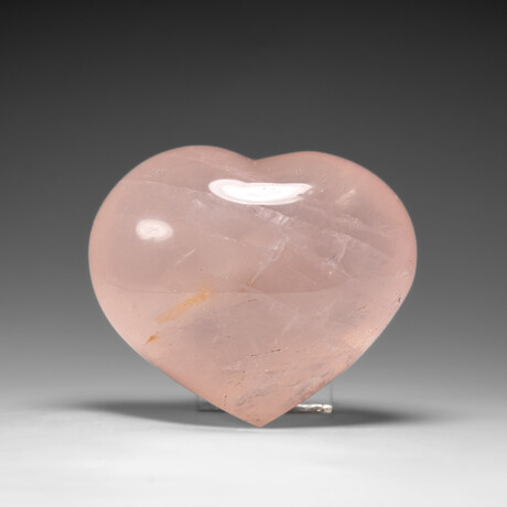 Genuine Polished Rose Quartz Heart from Brazil // 424.2 g