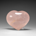 Genuine Polished Rose Quartz Heart from Brazil // 424.2 g