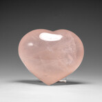 Genuine Polished Rose Quartz Heart from Brazil // 424.2 g