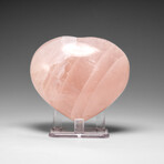 Genuine Polished Rose Quartz Heart from Brazil // 368.3 g