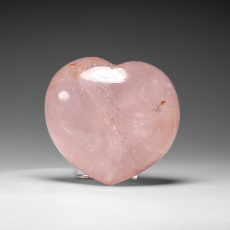 Genuine Polished Rose Quartz Heart from Brazil // 349.2 g