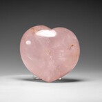 Genuine Polished Rose Quartz Heart from Brazil // 349.2 g