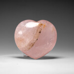 Genuine Polished Rose Quartz Heart from Brazil // 349.2 g