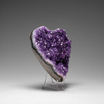 Genuine Amethyst Crystal Cluster Heart from Uruguay // 232.6 g