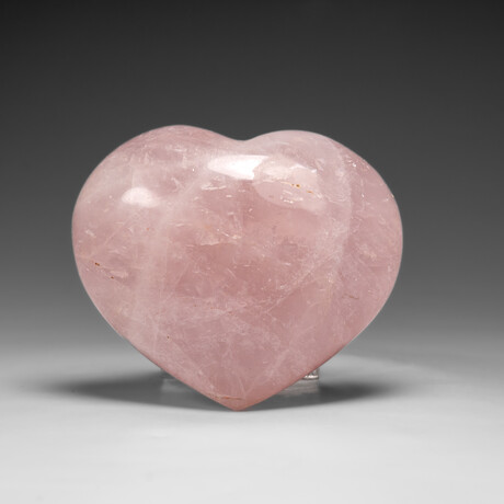 Genuine Polished Rose Quartz Heart from Brazil // 262.7 g