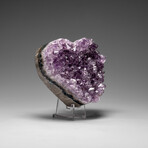 Genuine Amethyst Crystal Cluster Heart from Uruguay // 262.9 g