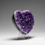 Genuine Amethyst Crystal Cluster Heart from Uruguay // 184.3 g