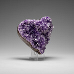 Genuine Amethyst Crystal Cluster Heart from Uruguay // 251.2 g