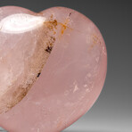 Genuine Polished Rose Quartz Heart from Brazil // 349.2 g