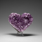 Genuine Amethyst Crystal Cluster Heart from Uruguay // 262.9 g