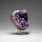 Genuine Amethyst Crystal Cluster Heart from Uruguay // 242.7 g // v.2