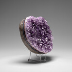 Genuine Amethyst Crystal Cluster Heart from Uruguay // 242.7 g // v.1